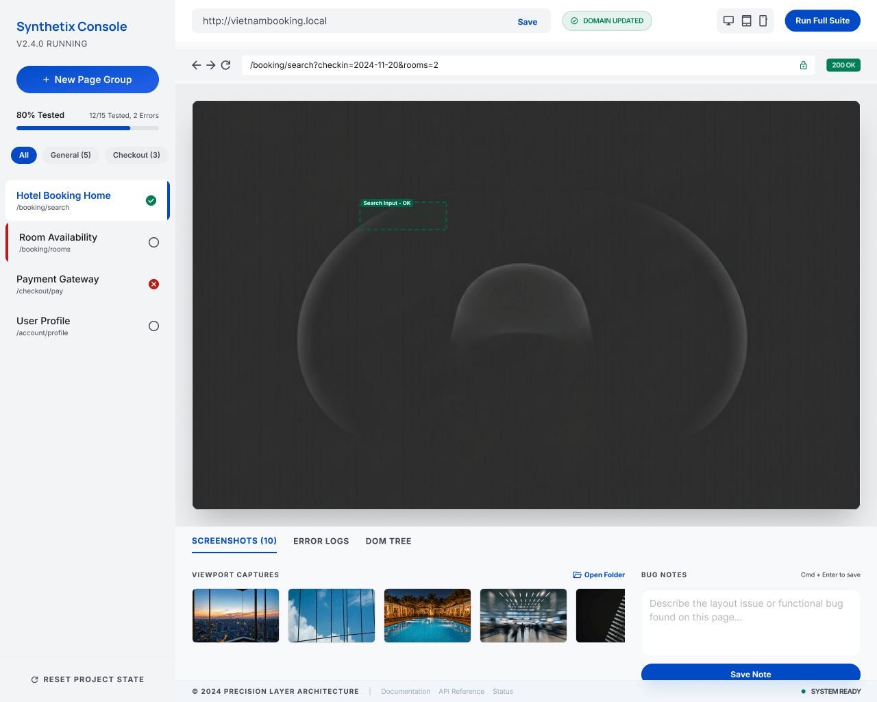 WP Test Tool Screenshot 1